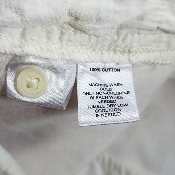 Loft Creamy White Lace Lines Quarter Button Tanm - Picture 4 of 5